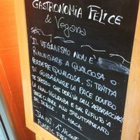 Being vegan is about peace  at Jaa Nu' - La Nuova Vita in Genoa