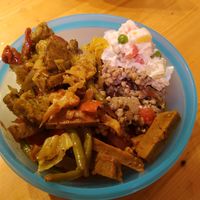 Mixed salads at Jaa Nu' - La Nuova Vita in Genoa