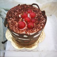 Two chocolate vegan cake at Jaa Nu' - La Nuova Vita in Genoa