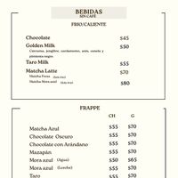 Menú   at Cosecha Hogar Vegano  in Orizaba