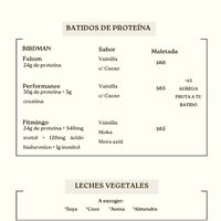 Menú   at Cosecha Hogar Vegano  in Orizaba