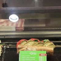Vegan sandwich selection at Le Crobag in Cologne