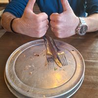 Plates are clean!! at We Cook Pizza and Pasta in Tusayan