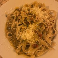 Tagliatelle with pesto and pine-nuts  at Sicilian NQ - Restaurant and Bar in Manchester