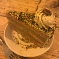 Pistachio cake  at Sicilian NQ - Restaurant and Bar in Manchester