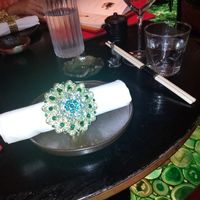 Decoration on the table at The Ivy Asia St Paul's in London