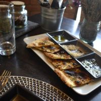 vegan pizza bread, just order without the parmesan at Pizza Di Rocco in Abu Dhabi