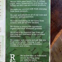 Menu   at Raw Love - Ahau Tulum Beach in Tulum