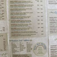 Menu at Raw Love - Ahau Tulum Beach in Tulum