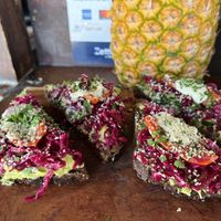 Avocado toast   at Raw Love - Ahau Tulum Beach in Tulum