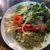 Quinoa salad  at Raw Love - Ahau Tulum Beach in Tulum