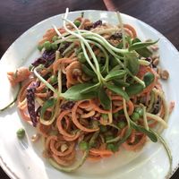 Nearly raw pad Thai   at Raw Love - Ahau Tulum Beach in Tulum