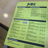New menu (December 2019) at Juju Eats in Metro Manila