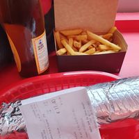 Vegan DönerPro Dürum, with Fries and Club Mate / ~13€ at Döner Pro in Berlin