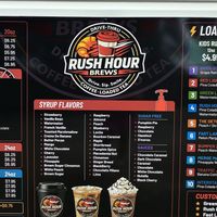 Menu   at Rush Hour Brews in Chickasaw