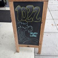 Local artsy and beach vibes  at 1022 Cafe & Gelateria in Oceanside