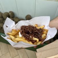 Con mayo y cebolla caramelizada   at La Friet Amsterdam in Santiago