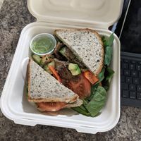 seitan sandwich   at The Dancing Dog in Urbana