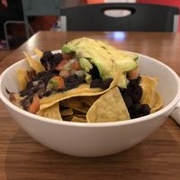 Nachos. Fresh and zesty. Good size for a half-portion! at The Dancing Dog in Urbana