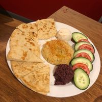 Mezze Plate at The Dancing Dog in Urbana