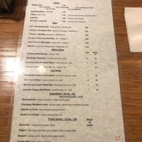 Menu at The Dancing Dog in Urbana