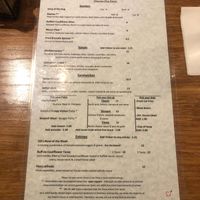 Menu at The Dancing Dog in Urbana