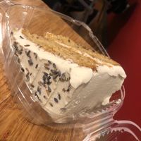 Vanilla Lavender cake at The Dancing Dog in Urbana