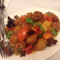 sweet and sour pork at Chanhouse in Doncaster