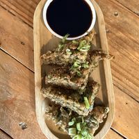 Chive Dumplings   at Umami Noodle Bar in Bangor