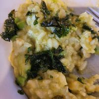 Risotto with vegan option (no feta) at The White House in Inverness