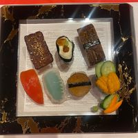 Amazing vegan sushi, full of amazing textures and flavours  at Little-Heaven in Kyoto