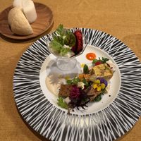 Salad w vegan quiche   at Little-Heaven in Kyoto