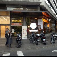 Outside at Organic's in Barcelona