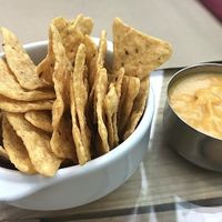 Nachos nd Vegan cheese  at Dolce Pizza y Los Veganos - Hipolit Lazaro in Barcelona