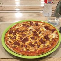 Veggie chorizo at Dolce Pizza y Los Veganos - Hipolit Lazaro in Barcelona