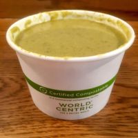 Sesame Ginger Broccoli Soup at Mountain High Sandwich Company in Incline Village