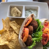 Falafel! at El Punto Veggie in Salento