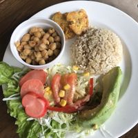 The meal of the day main course at El Punto Veggie in Salento