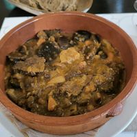 Guiso de seitan y setas at Cor Verd in Igualada