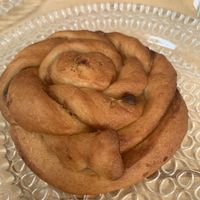 Chocolate and halva bun at Alegria in Tel Aviv