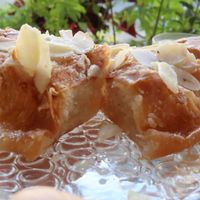 Delicious almond croissant at Alegria in Tel Aviv