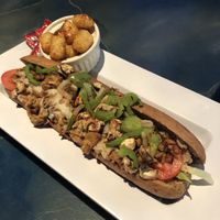 Tempeh Hoagie with tator tots   at Mellow Mushroom in Brandon