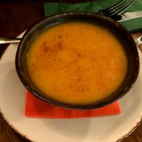 Spicy pumpkin soup at Bites and Wines in Antwerpen