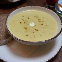 Soup + bread at Bites and Wines in Antwerpen
