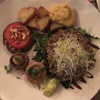 Plate with tapas selected by the chef at Bites and Wines in Antwerpen