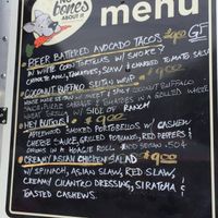 All vegan menu at No Bones About It - Food Truck in Seattle