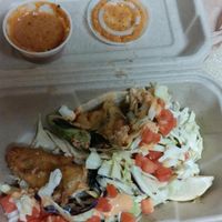 Beer battered avocado at No Bones About It - Food Truck in Seattle