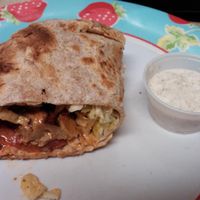  Coconut Buffalo Seitan Wrap at No Bones About It - Food Truck in Seattle