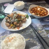 Delicious tofu!  at China Restaurant Lucky Lucky in Interlaken