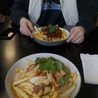 loaded fries with barbecue ribs & parma chicken  at MARIA in Berlin